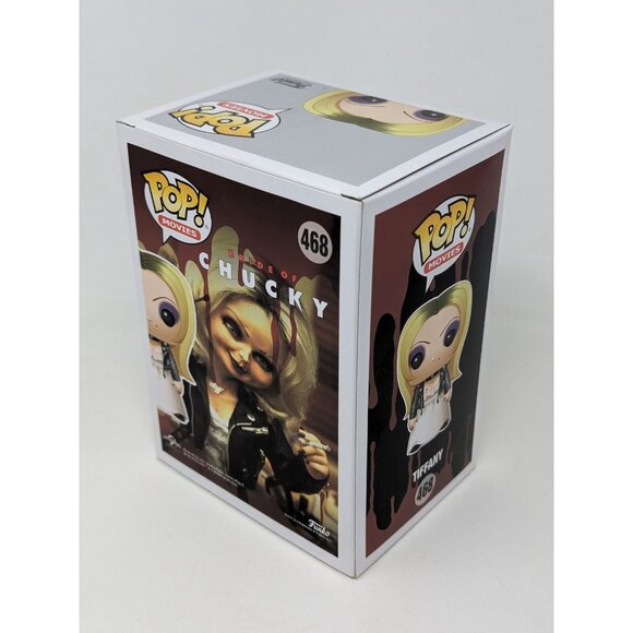 Funko Pop Movies Bride of Chucky Tiffany w/ Protector Horror - Picture 3 of 6